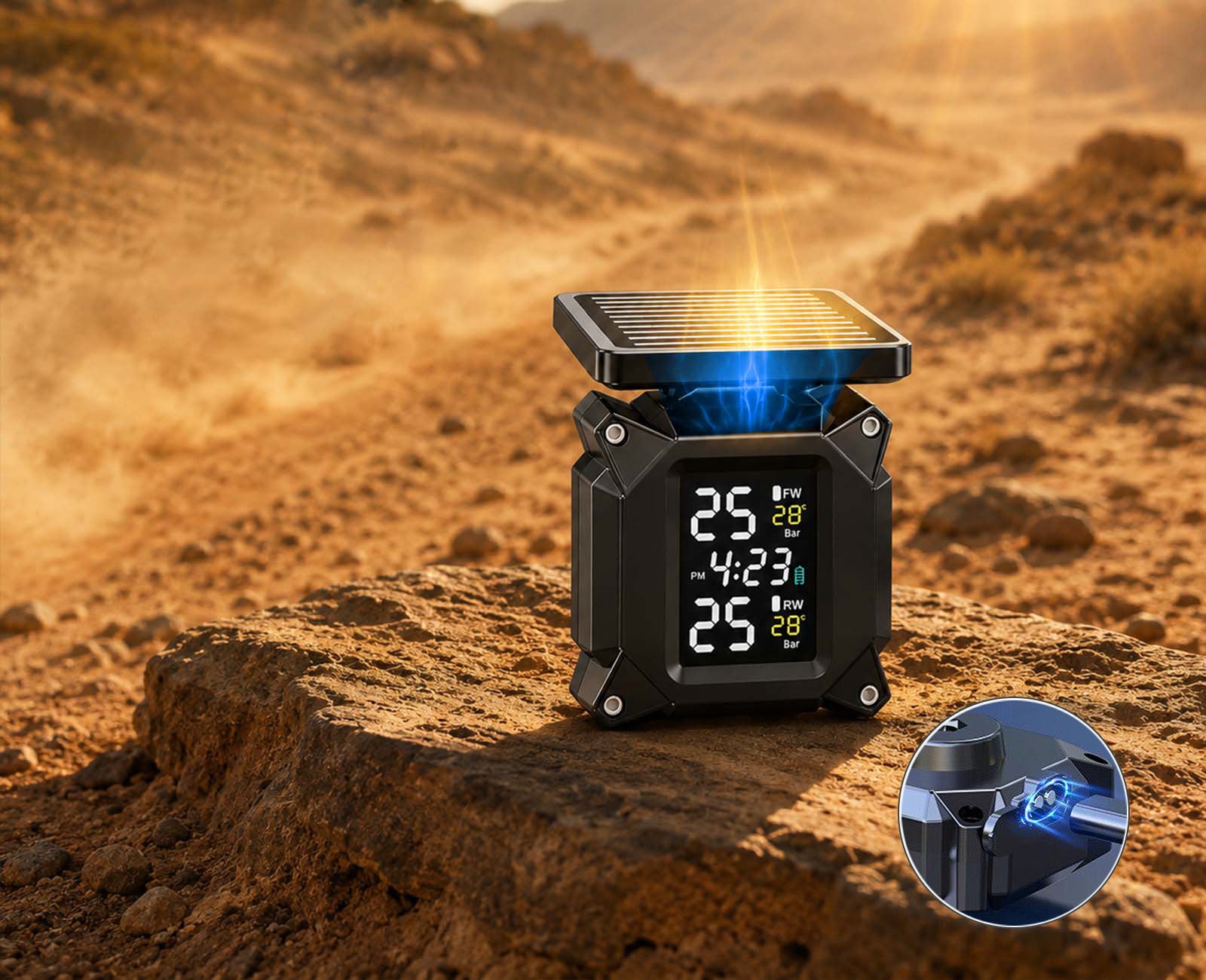 Solar Powered, No Wiring Required